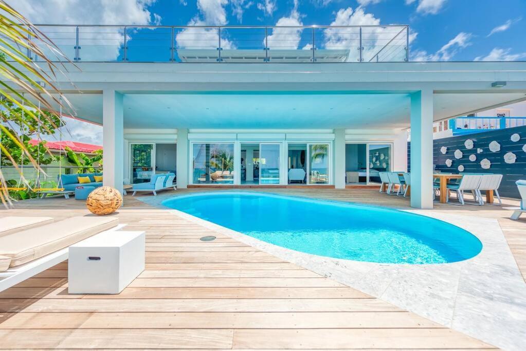 Surfsong Villa- Luxury Water Front Villa For 12 Maho Esterno foto